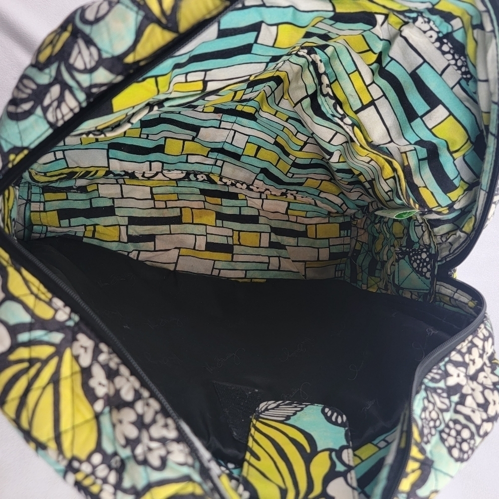 Vera Bradley Island Blooms laptop work travel school messenger bag - Picture 11 of 14